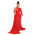 C7668 cross-border   fashion women's sexy mesh see-through round neck bodycon dress