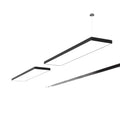Full spectrum eye protection led linear light fixture - modern minimalist office pendant lamp - ultra-bright shop & commercial ceiling lighting