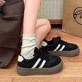 Versatile german army trainers (gats) women's shoes - new spring/summer 2025 collection: chunky sole white sneakers, retro agnes shoes, casual athletic skate shoes