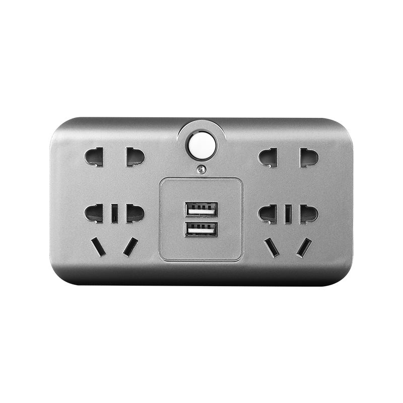 Smart socket multifunctional socket converter wireless one-to-multiple hole converter plug usb plug strip board night light model