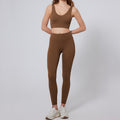 European and american plus size activewear set for women - beautiful back, butt-lifting workout leggings - new cross-border yoga outfit set