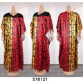African women's plus size color block maxi dress - cross-border e-commerce, ,  - fleece beaded sequin dress