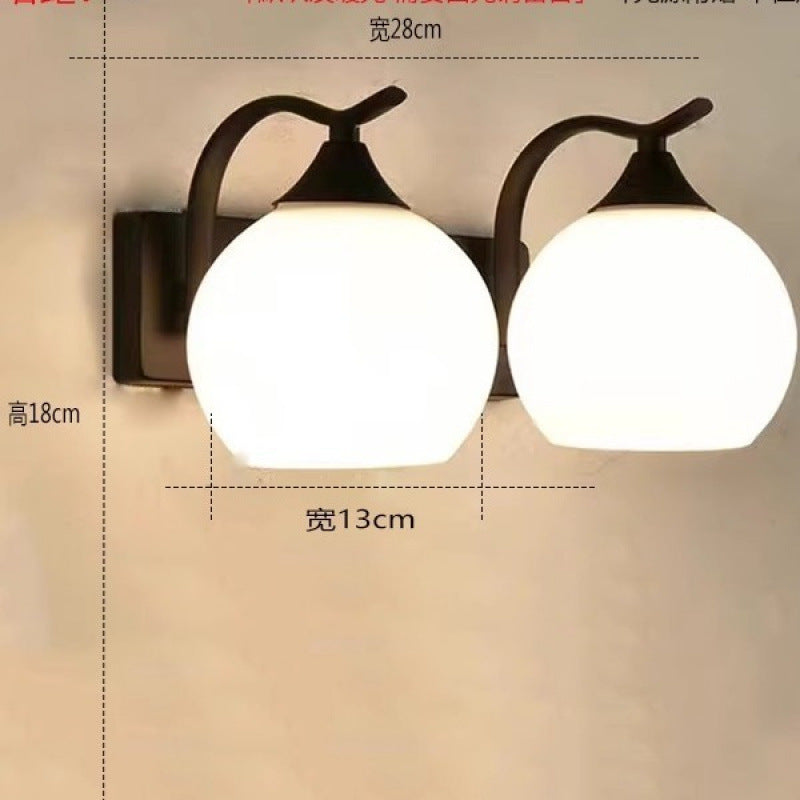 Wall lamp bedroom bedside lamp new simple modern living room background wall lamp light luxury creative staircase aisle balcony lamp
