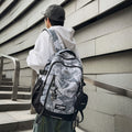 New large capacity backpack - graffiti casual backpack for middle school, high school, and college students - printed colorful school bag