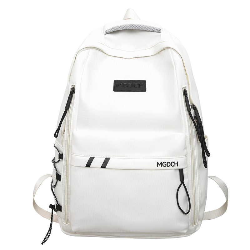 Schoolbag Female College Students Japanese Hong Kong Style Large Capacity Backpack Male High School Students Middle School Students Leisure Travel Backpack Tide