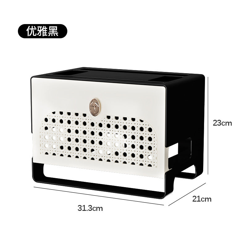 wifi router storage box home TV set-top box shelf socket wireless light cat wire sorting and placement