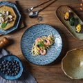 Japanese retrostylish bowls and plates hotel tableware combination kiln ceramic western dinner plate sushi plate steak plate suit