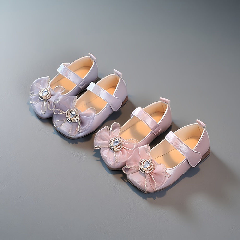 autumn new girls' princess shoes - stylish soft sole cute bowknot toddler & baby flats