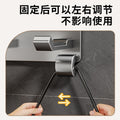 No-drill bathroom hair dryer holder, space aluminum wall-mounted organizer, anti-theft hair dryer rack for hotels and b&bs