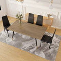 Walmart dining table - nordic modern minimalist restaurant table - iron leg rectangular mdf table - dining table