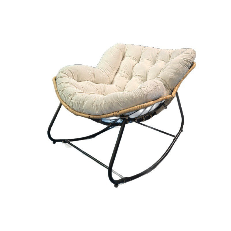 Lazy rocking chair cushion for home balcony single sofa cushion seat and back all-in-one cushion indoor and outdoor hanging basket cushion