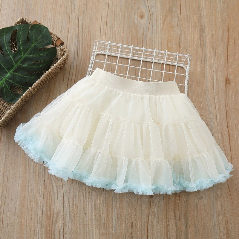 Girls' spring and autumn outfit set : new, stylish, and trendy spring fashion for baby girls and toddlers - tutu skirt three-piece set for little girls