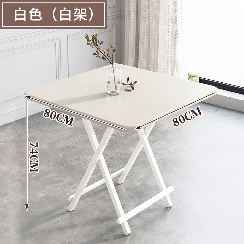 Folding tablefor homedining tablesimple small square table4-person tablesmall apartment portable outdoor stall balcony table