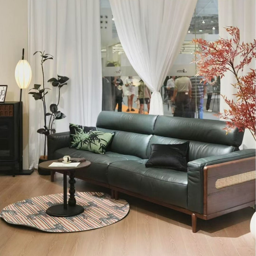 Solid wood sofa larch solid wood living room soft sofa modern casual scandinavian style sofa chair living room for home chair