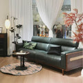 Solid wood sofa larch solid wood living room soft sofa modern casual scandinavian style sofa chair living room for home chair