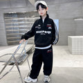 Boys' spring outfit set : new spring sweatshirt for mid-to-large children, stylish and trendy boy's spring/autumn sportswear