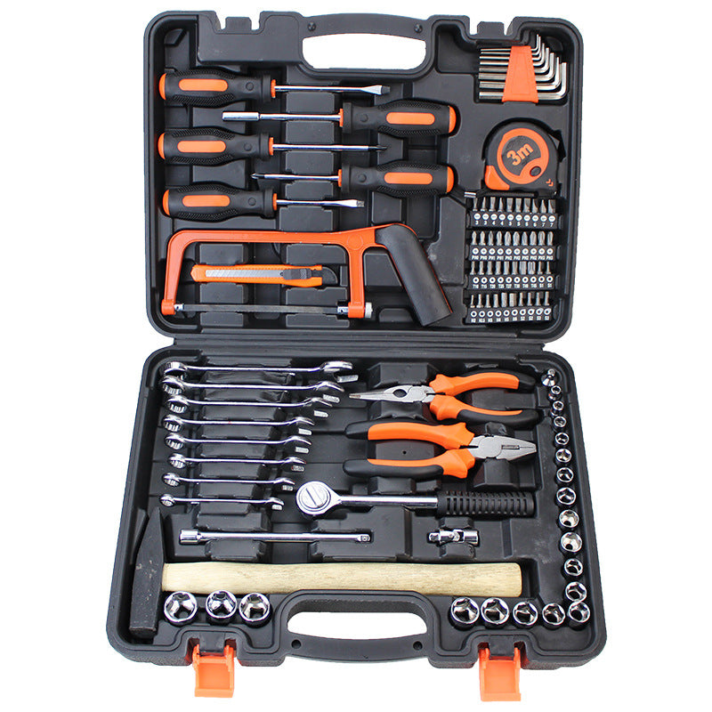 New 91PC Car Emergency Toolbox Set Household Combination Tools Carbon Steel Hardware Tools Set 005-4