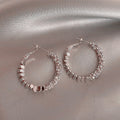 2025 hot-selling luxury-inspired pearl and floral earrings: korean-style tassel, high-end, fashionable, and elegant studs and dangles
