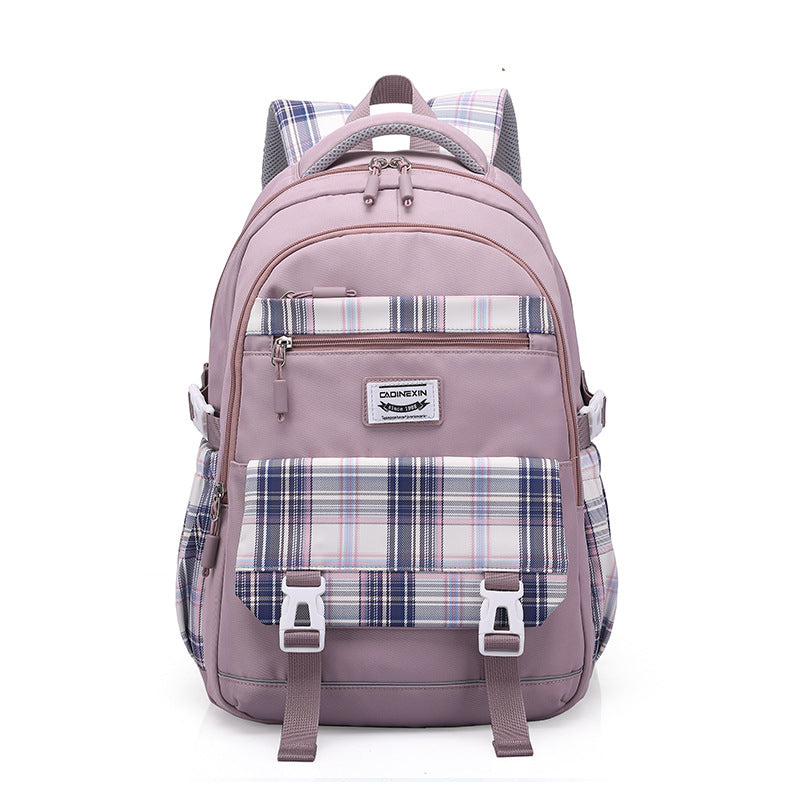 New junior high school student schoolbag, student backpack, large capacity backpack, high school student, middle school student schoolbag, high value and dirt resistance