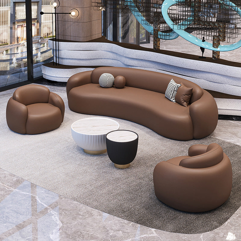 Modern light luxury reception & negotiation sofa set - ideal for lounges, vip clubs, halls, reception areas, and sales centers