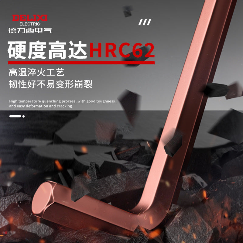 Delixi Electric hexagonal wrench set, a box of hexagonal nuts, wrench hexagonal screws wholesale