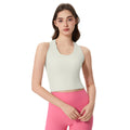 Spring/summer new racerback yoga top - versatile cropped workout tank for women (d25032)