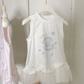 【summer clearance with free shipping】girls' sleeveless tank top t-shirt,  summer new style, trendy and chic printed bodysuit