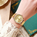 watch digital love elegant watch diamond-encrusted alloy steel strap women's quartz cross-border watch