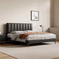 Nandi italian normcore leather bed double bed 1.8m modern casual first-layer cowhide master bedroom small apartment wedding bed