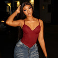 European and american women's clothing  autumn new sweet and fresh camisole bodysuit - slimming and figure-flattering
