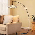 Flower wabi-sabi medieval style floor lamp japanese retro designer living room study art house b&b fishing lamp