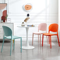 Scandinavian modern casual plastic chair for home backrest dining chair casual study chair stool restaurant chair scandinavian style