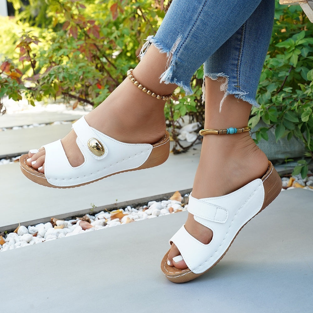 Women's slippers - new  styles for export: southeast asian summer thick-soled slides, wholesale cross-border sandals