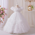 export girls' dresses: high-end new flower girl wedding dresses, tulle tutu skirts, little girl runway outfits - in stock