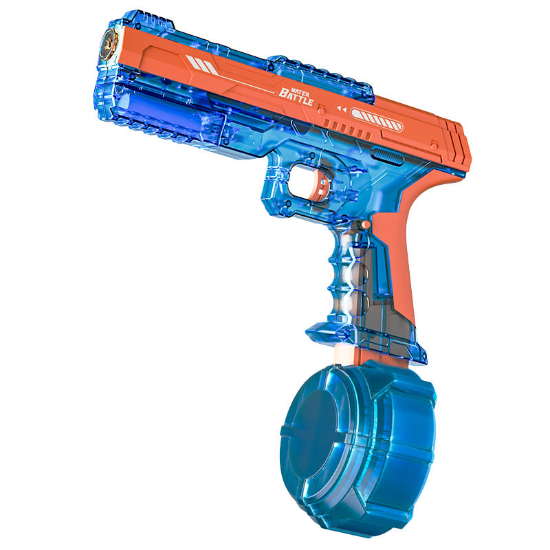 summernew arrival ice blade electric burst automatic water suction gun with light electric water gun outdoor kids toys