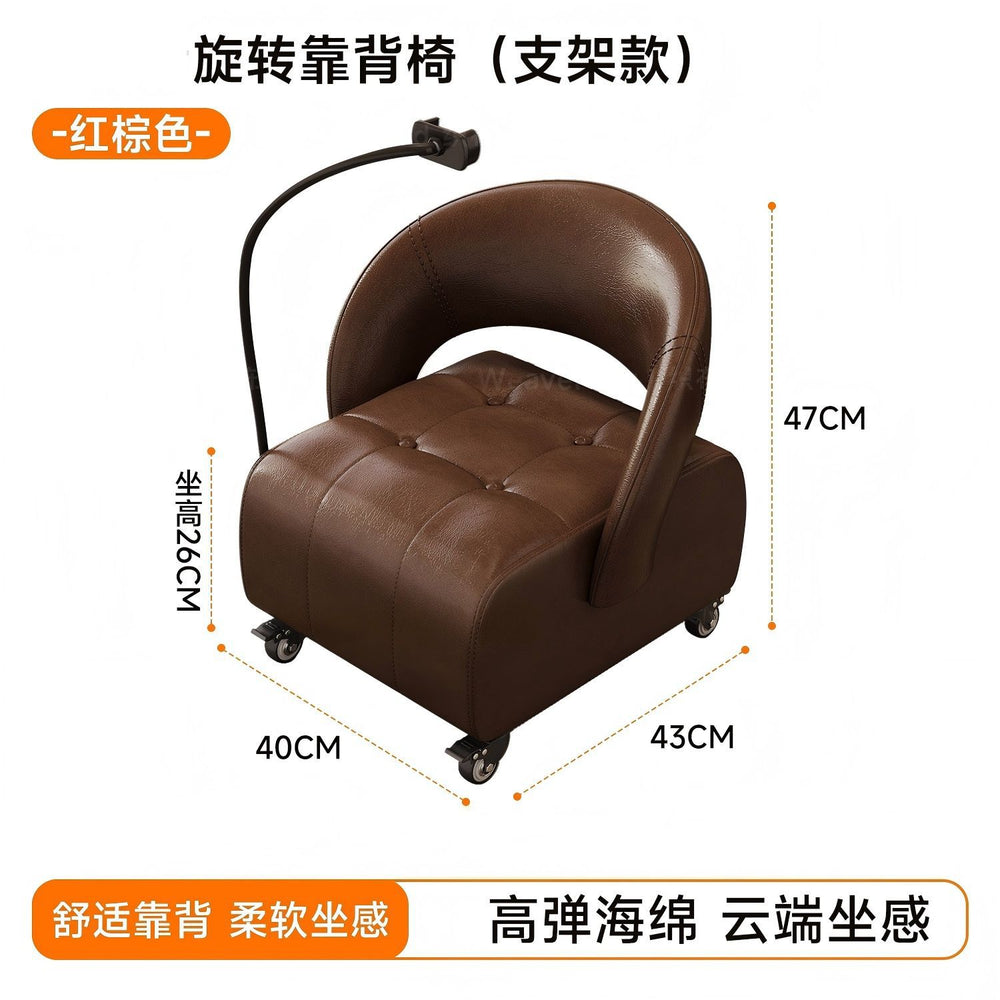 Universal rotating shoe stool small stool living room for home feeling pulley small bench sofa stool shoe changing back chair slip stool