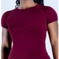 Dfy cross-border new women's seamless yoga top - high-stretch, moisture-wicking, and breathable activewear t-shirt for fitness and yoga