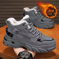 Men's winter fleece-lined thickened warm high-top cotton shoes 2025 new style athletic work safety martin boots
