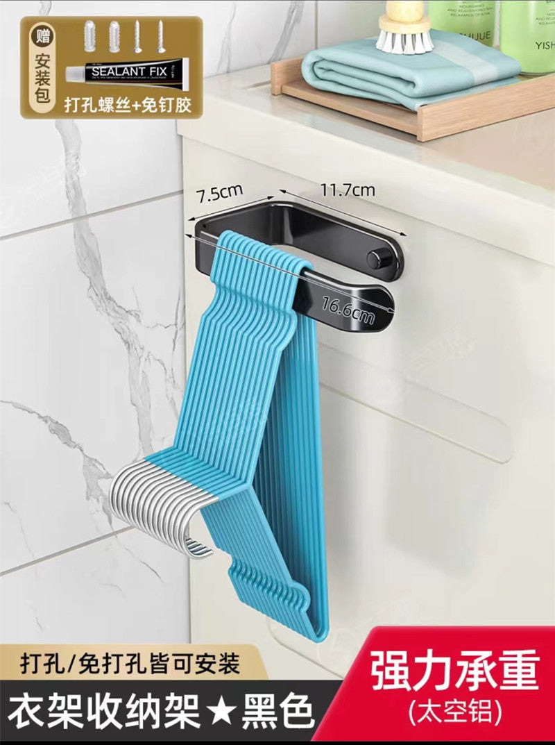 Put drying racks, storage racks, non-punching wall-mounted finishing racks, household balconies, clips, multifunctional hook rods