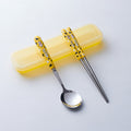 Yellow cow spoon chopsticks
