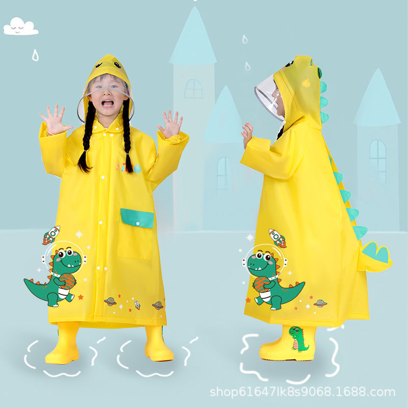 Kids' raincoat - new  design for boys and girls, ages 3-10. perfect for school, with backpack space