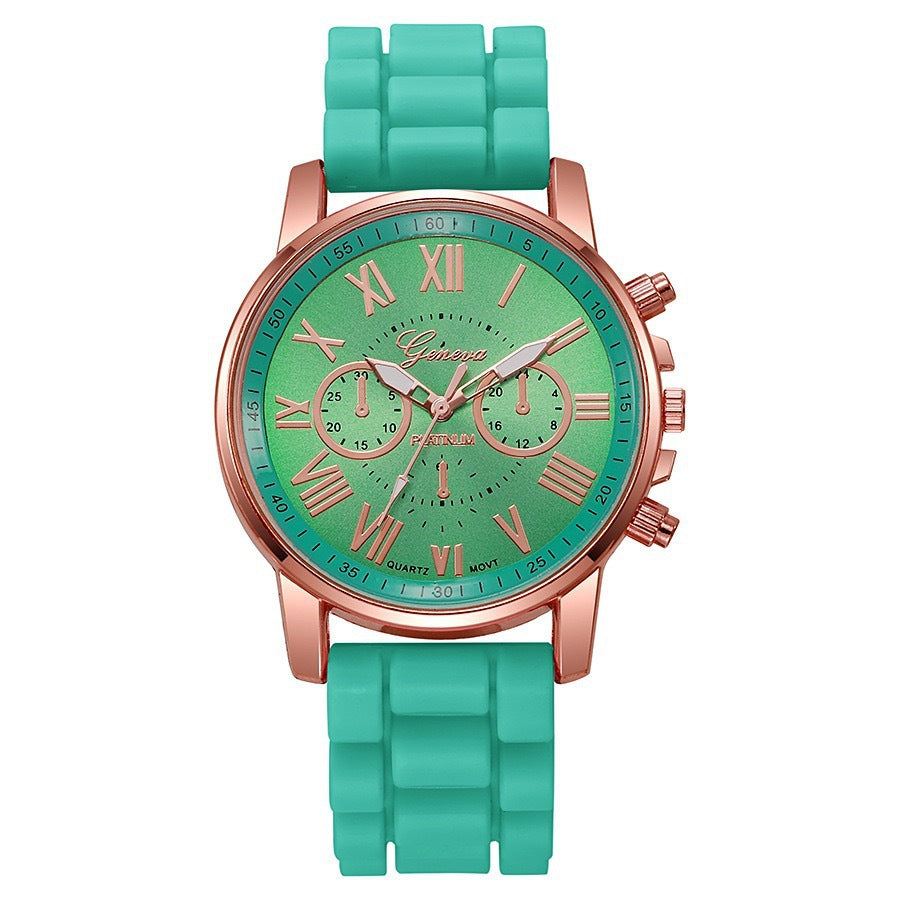 new arrival women's korean style quartz watch simple classic silicone strap watch women's watch wholesale dropshipping