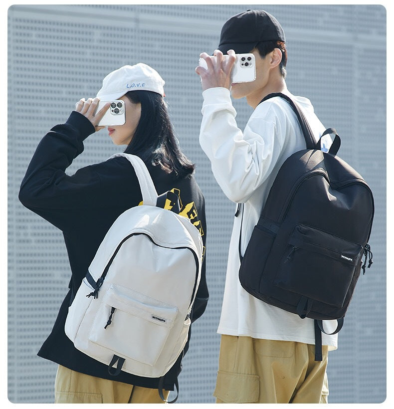 Simple Men's Backpack Large Capacity Casual Japanese Junior High School High School Student School Bag Travel Backpack Female