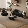 French-style small apartment living room curved sofa, suitable for hotels, b&bs, beauty salons, clothing stores, and trendy rest areas/reception sofas