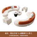 Nordic half-circle arc-shaped business sofa for office, negotiation, hotel, sales office, lobby, courtyard, rest area, and reception