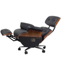 Eames electric leather office chair recliner computer chair sedentary business study boss chair eames recliner