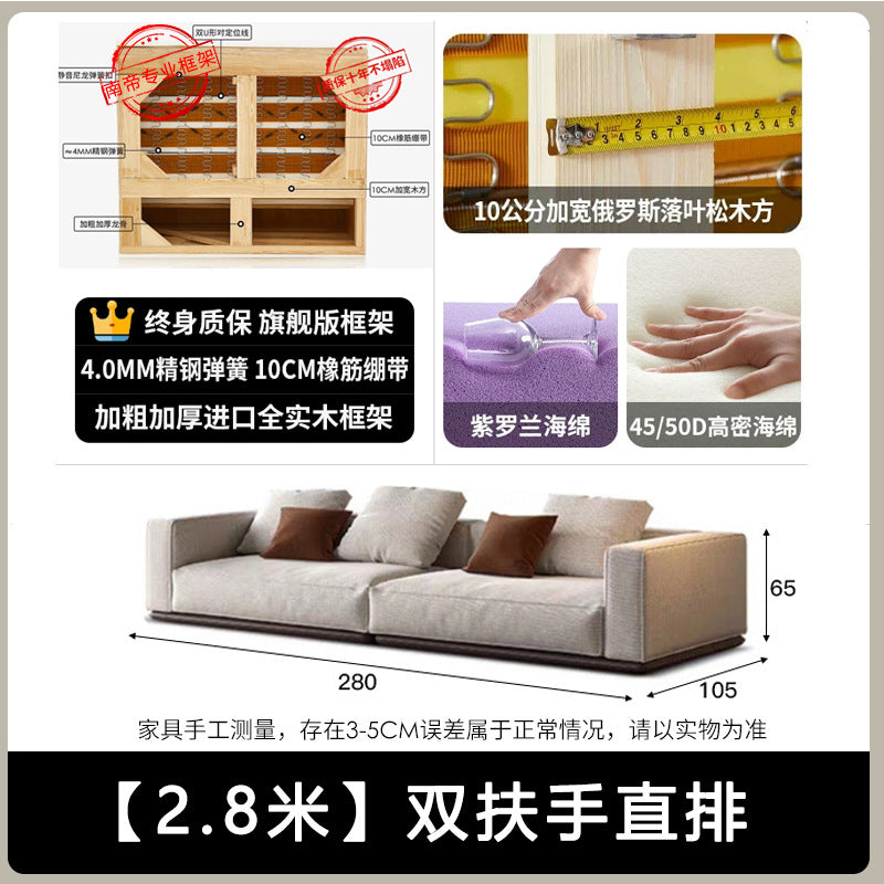 Italian normcore horizon genuine leather sofa casual modern house living room special shaped corner large flat sofa combination