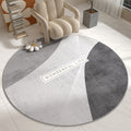round carpet crystal velvet study computer swivel chair mat non-slip carpet floor protection mat bedroom bedside blanket