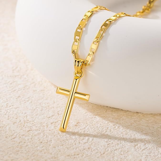 Hot-selling european and american export necklace: stylish, high-end, exquisite micro cross pendant necklace