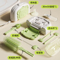 Cartoon baby bottle brush set - portable silicone nipple brush, baby cleaning brush, travel size with drain rack